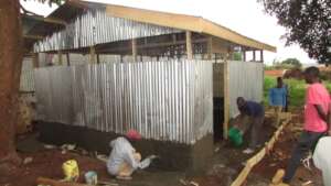 ongoing kitchen construction.