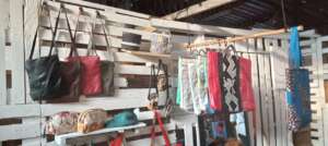 Our booth at the Bushfire Fesitval