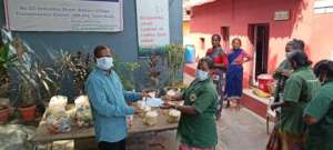 Distribution of food  to vulnerable community.