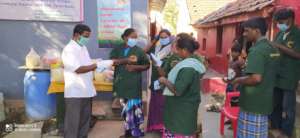 Distribution of food  to vulnerable community.