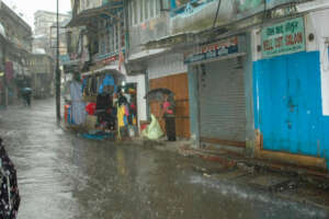 The rains come down