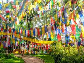 Prayer flags on Observatory Hill
