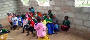 The new classroom in use