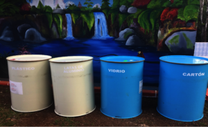 The new recycling bins