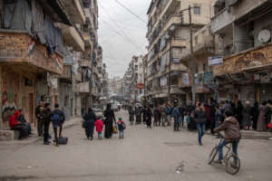 Streets of eastern Aleppo