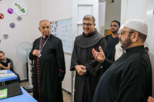 The three religious visiting the center