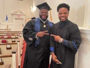 Shakara and friend at graduation