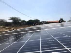 The solar array before the incident