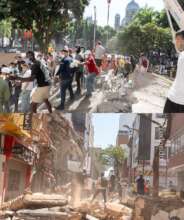 Fotografia de Pereira despues del terremoto.