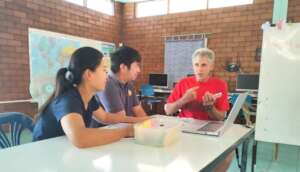 Community students study with Geoff