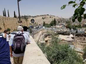 The family lives next to City of David arch. dig