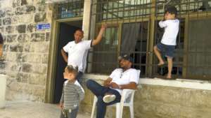 Sumarin family at their residence in Jerusalem