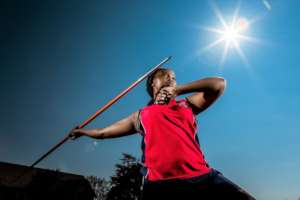 Throwing a javelin