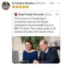 HRH Interview BBC1 Dr Zolelwa Sifumba 2021-03-07
