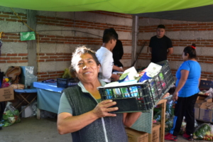 Sra. Juana de la comunidad de Cuautlancingo