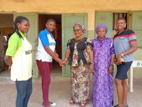 Our team during the visit to the school in Lugbe