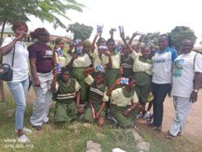 PICTURES OF OUTREACH ON MENTRUAL HYGIENE AND SANIT