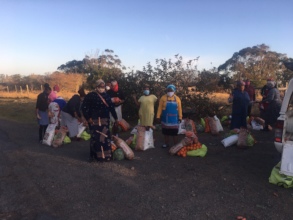 Our Glen Eden Angels and their food parcels.