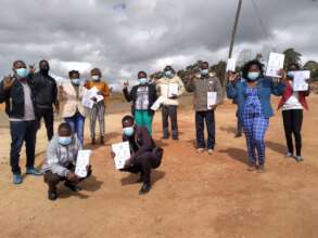 Participants sign "love" in sign language