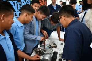 Boys in vocational training, Amarateca, July 22