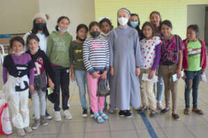 New girls arriving at school, Tegucigalpa, 2023