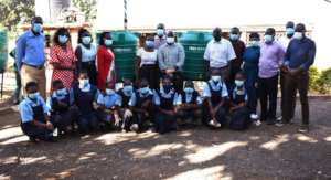 CFK Staff Providing WASH Resources to Schools