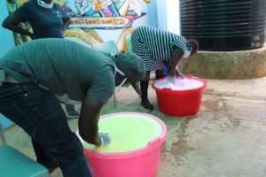 CFK Staff Making Soap