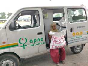 Victim of Sex-Trafficking in Kolkata with food kit