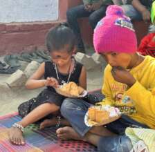 Mid-day meal program at Apne Aap centre