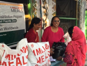 Food distribution in Bihar red-light area