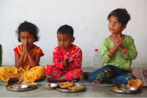 Mid-day meal program at Apne Aap centre