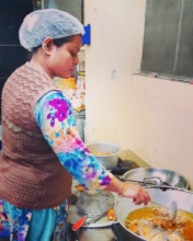 Chefs preparing for a bulk order