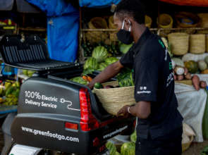 greenfootGo pickup at a local market in Arusha