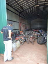 Confiscated Motorbikes from Illegal Activity