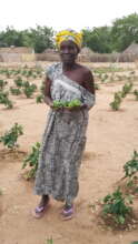 Showing her harvest