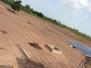 Drip irrigation prepares the soil for planting