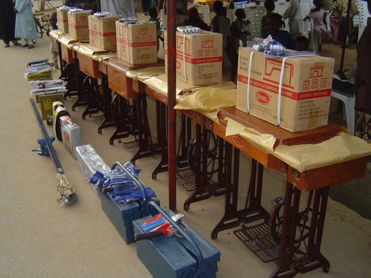 Tools bought for shops by local entrepreneurs