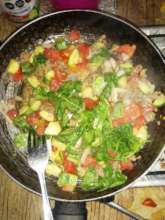 Resultado de comida del huerto.