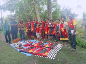 Local community members being trained