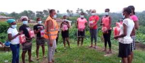 Grace Delivering Care Packages in Liberia