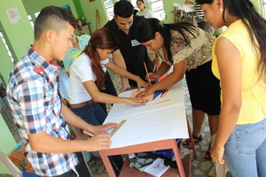 Aspiring new scholars during selection process.