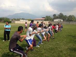 Tug-of-war during sports project's field day