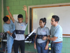 Dynamic duo during masculinity workshop.