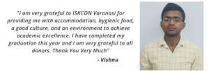 testimonial from Vishnu
