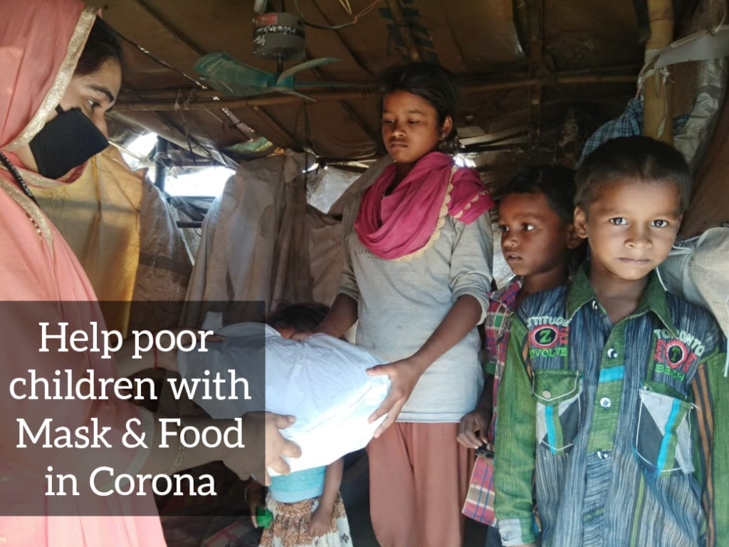 Food & Mask for Corona Fight of Poor Children