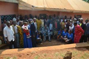 Community members at the head office