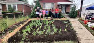 Charlotte's Home Rain Garden Install on June 24