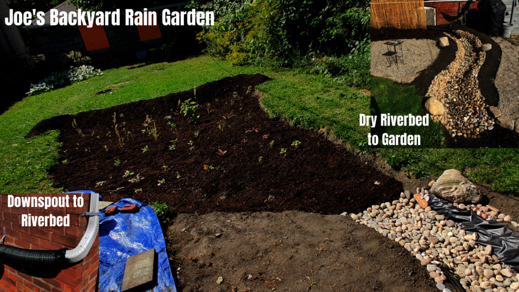 Joe's garden prevents water seeping into his home!