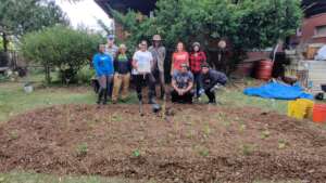 Angela, her Rain Garden and her helping hands