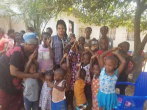 AJDC Psychologist with disaster-stricken children